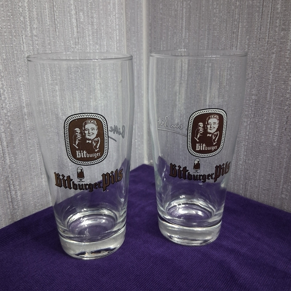 Vintage Bitburger Pils Bierstiefel Beer Boot Barware Glasses - Picture 8 of 16